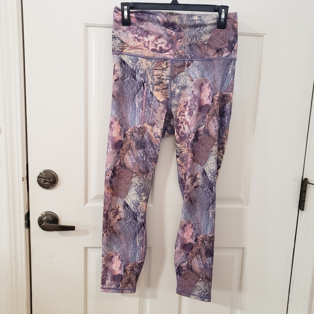 Fabletics Powerhold Stylish Purple Patterned Women's Jeans